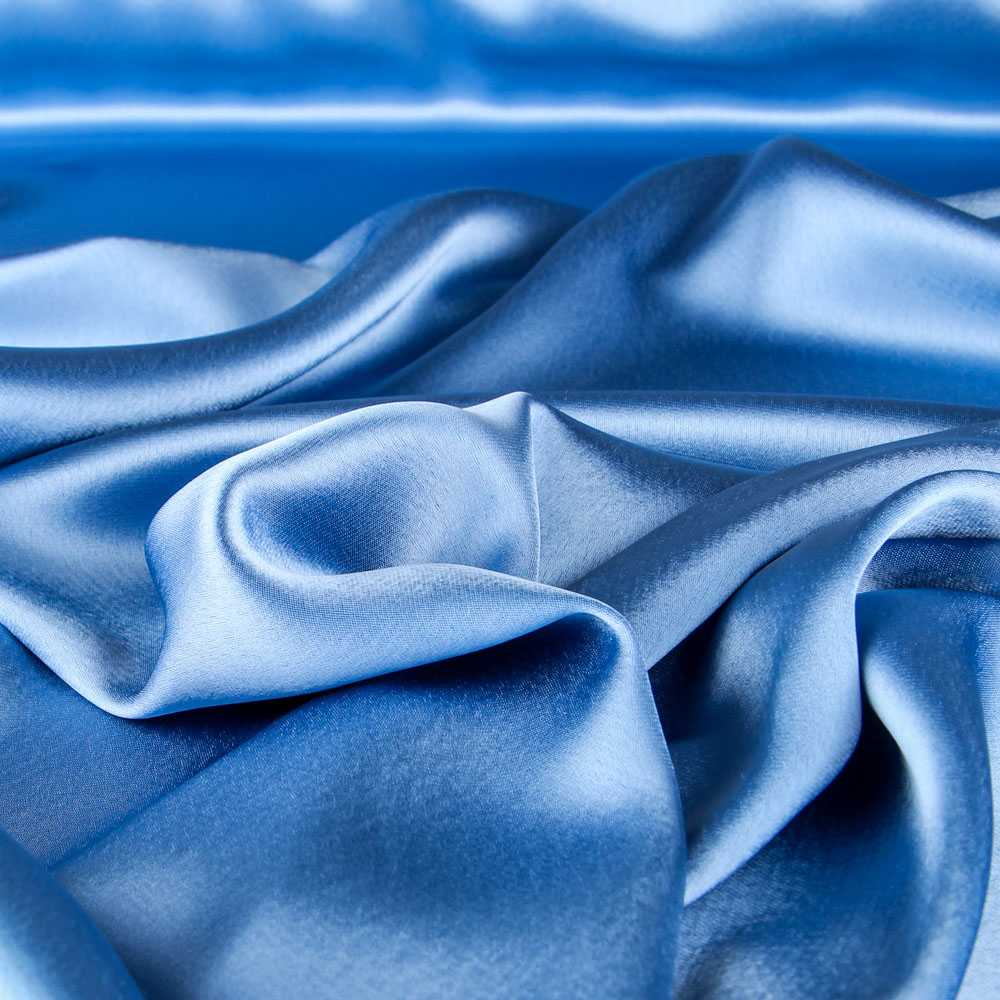 Ottomane Himmelblau Triacetat Satin - Ribes y Casals