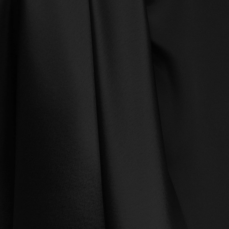 Reststück Otoman-Satin aus Triacetat, schwarz – verschiedene Maße x Breite 145 cm - Ribes y Casals