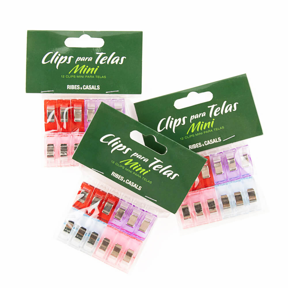 Packung 36 Mini-Stoffklammern - Ribes y Casals