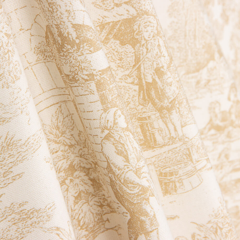 Panama Home Muster Toile de Jouy Sand - Ribes y Casals