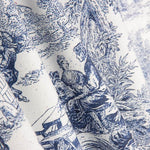 Panama Hogar Gedrucktes Toile de Jouy Blau - Ribes y Casals