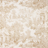 Panama Hogar Gedruckter Toile de Jouy Beige - Ribes y Casals