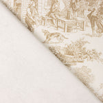 Panama Hogar Gedruckter Toile de Jouy Beige - Ribes y Casals