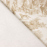 Panama Hogar Gedruckter Toile de Jouy Beige - Ribes y Casals