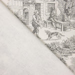 Panama Home Toile de Jouy Druck Panama Home Grau - Ribes y Casals