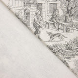 Panama Home Toile de Jouy Druck Panama Home Grau - Ribes y Casals