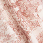 Panama Home Bedrucktes Toile de Jouy Rot - Ribes y Casals