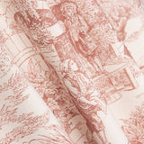 Panama Home Bedrucktes Toile de Jouy Rot - Ribes y Casals