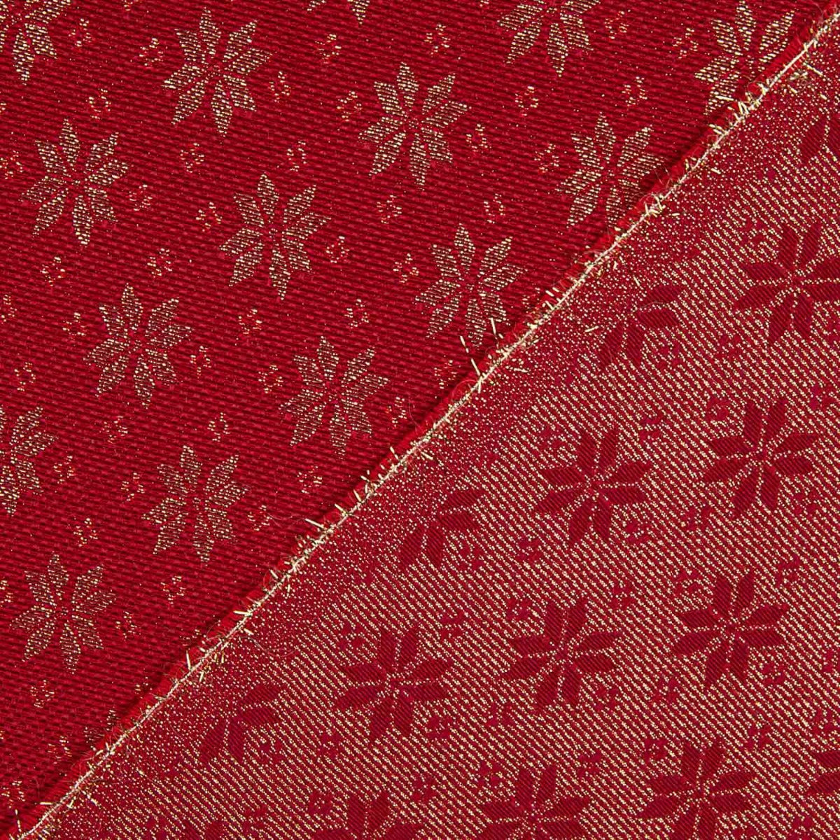 Panama Weihnachten Lurex Sterne Rot - Ribes y Casals