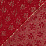 Panama Weihnachten Lurex Sterne Rot - Ribes y Casals