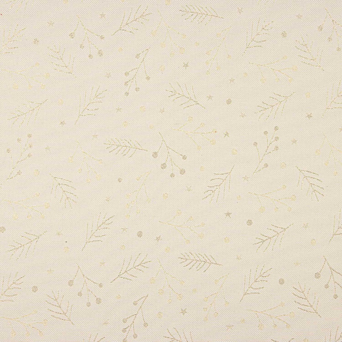 Panama Weihnachten Lurex Natur Ecru - Ribes y Casals