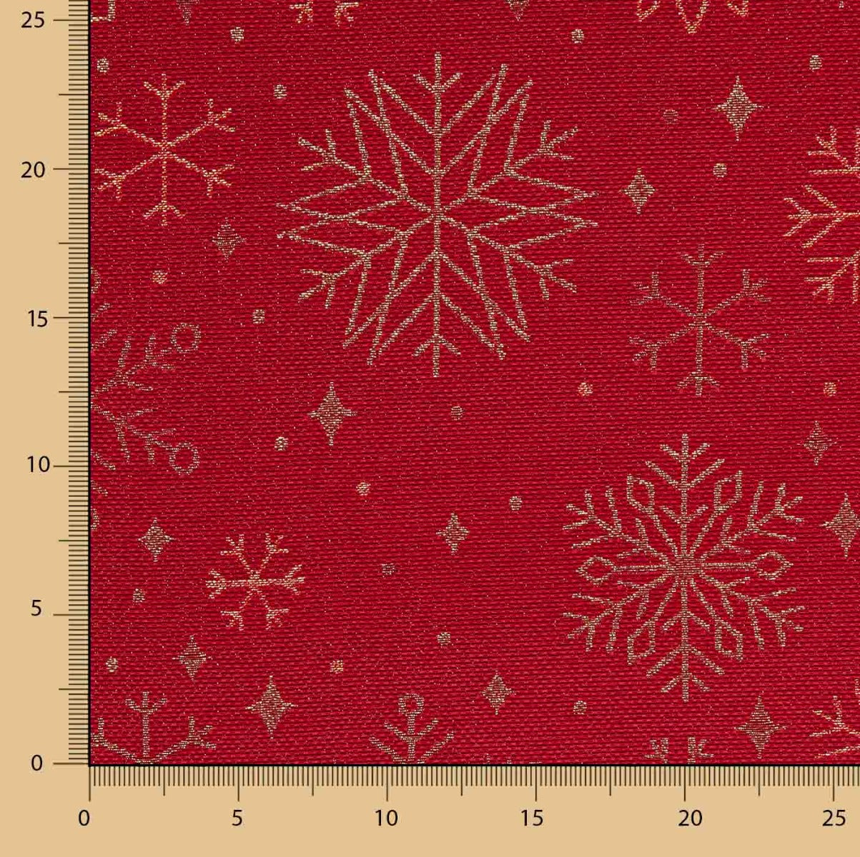 Panama Weihnachten Lurex Polar Fleece Rot - Ribes y Casals