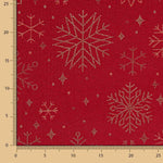 Panama Weihnachten Lurex Polar Fleece Rot - Ribes y Casals