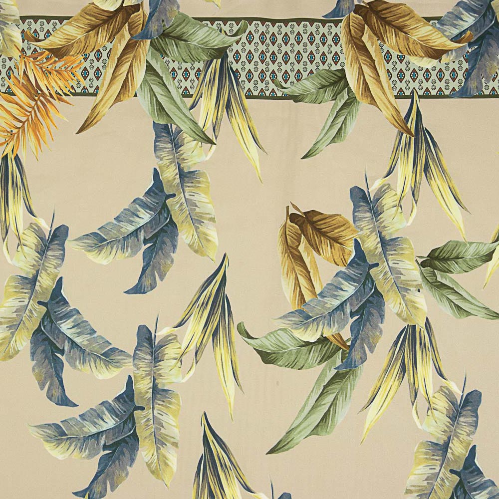 Paneel Satin Cotton Leaves 110x140 cm. - Ribes y Casals