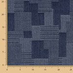 Denim-Jacquard-Aufnäher Blau - Ribes y Casals