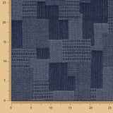 Denim-Jacquard-Aufnäher Blau - Ribes y Casals