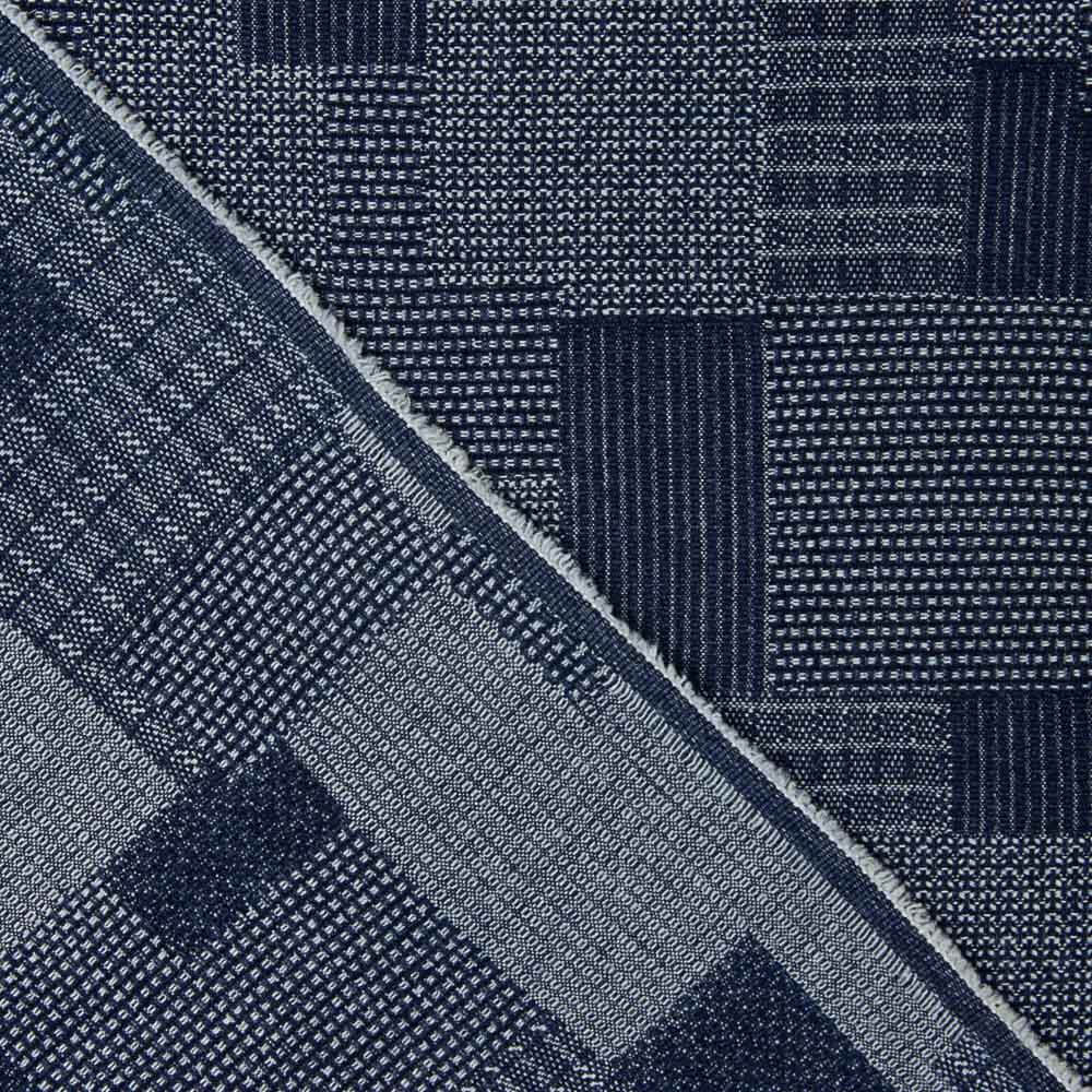 Denim-Jacquard-Aufnäher Blau - Ribes y Casals