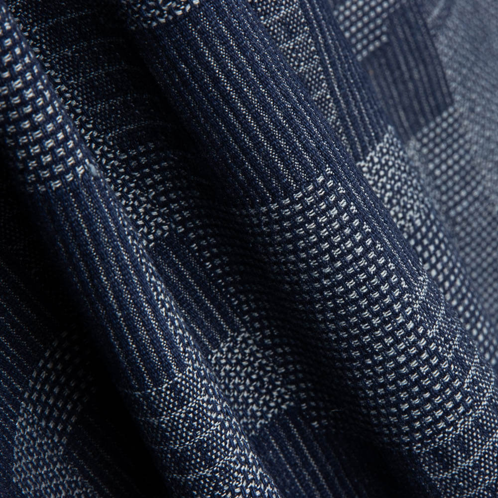 Denim-Jacquard-Aufnäher Blau - Ribes y Casals
