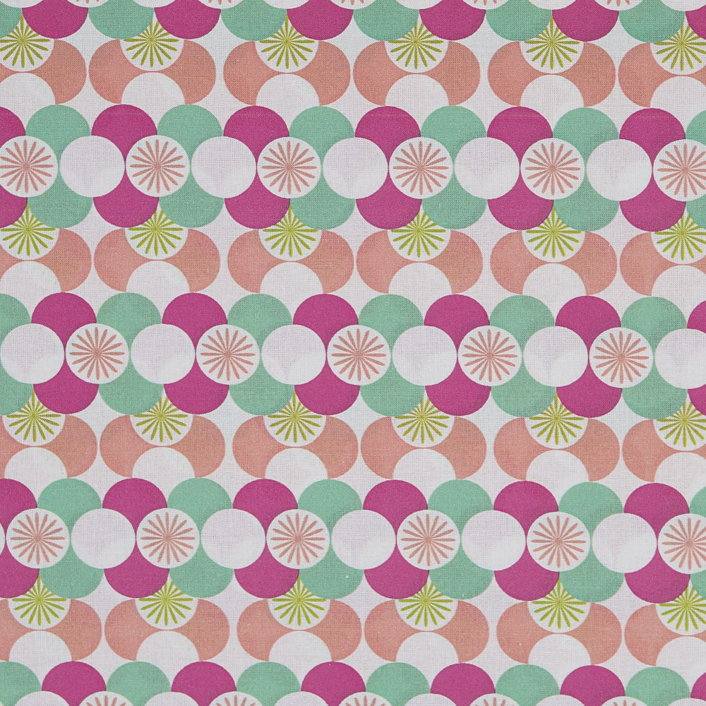 Geometrisches Patchwork Fuchsia - Ribes y Casals