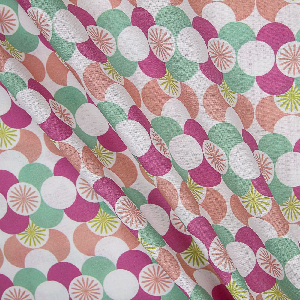 Geometrisches Patchwork Fuchsia - Ribes y Casals