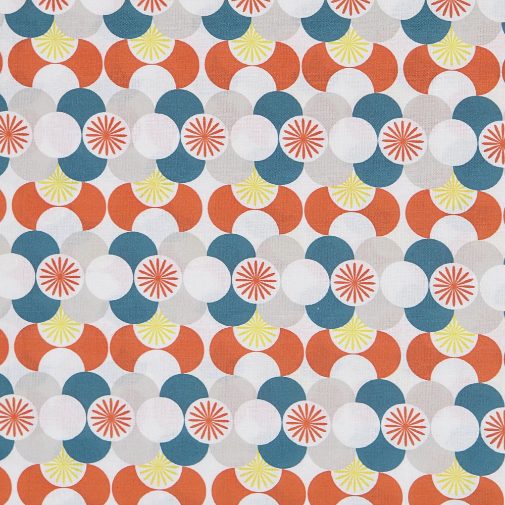 Orange Geometrisches Patchwork - Ribes y Casals