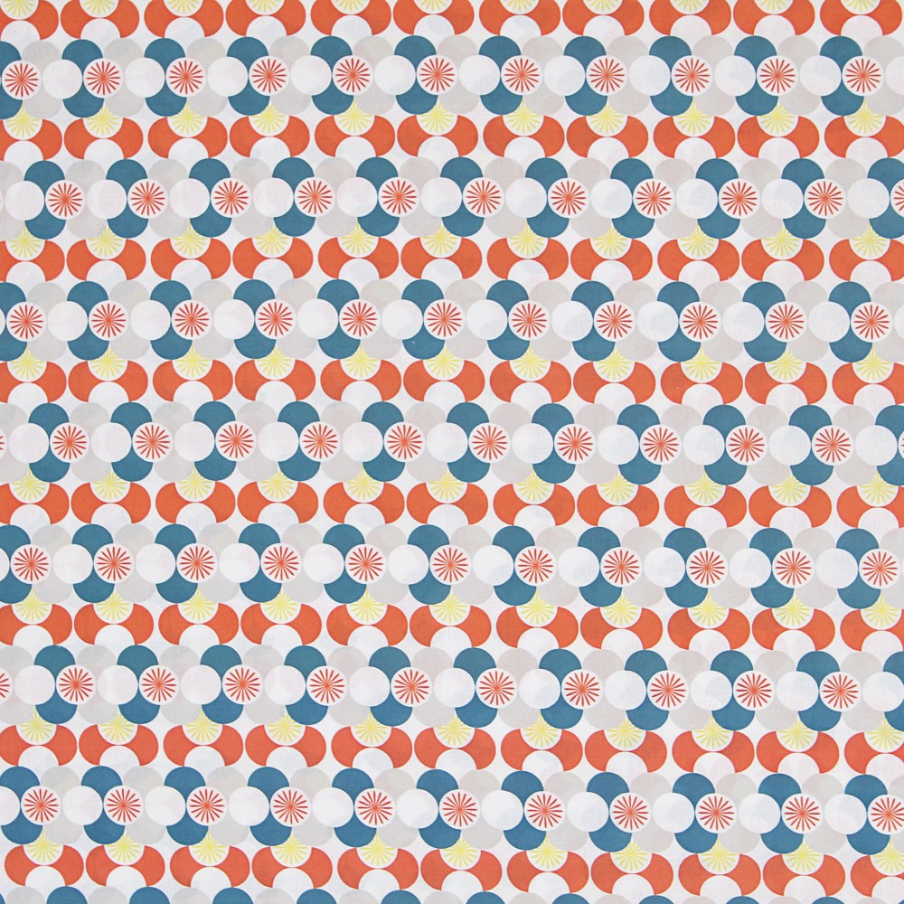 Orange Geometrisches Patchwork - Ribes y Casals