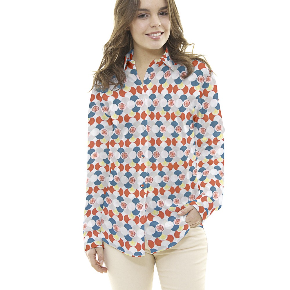 Orange Geometrisches Patchwork - Ribes y Casals