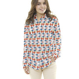 Orange Geometrisches Patchwork - Ribes y Casals