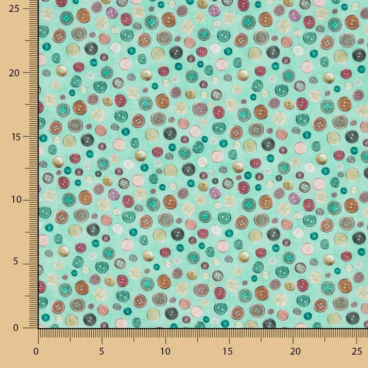 Patchwork-Baumwollknöpfe - Ribes y Casals