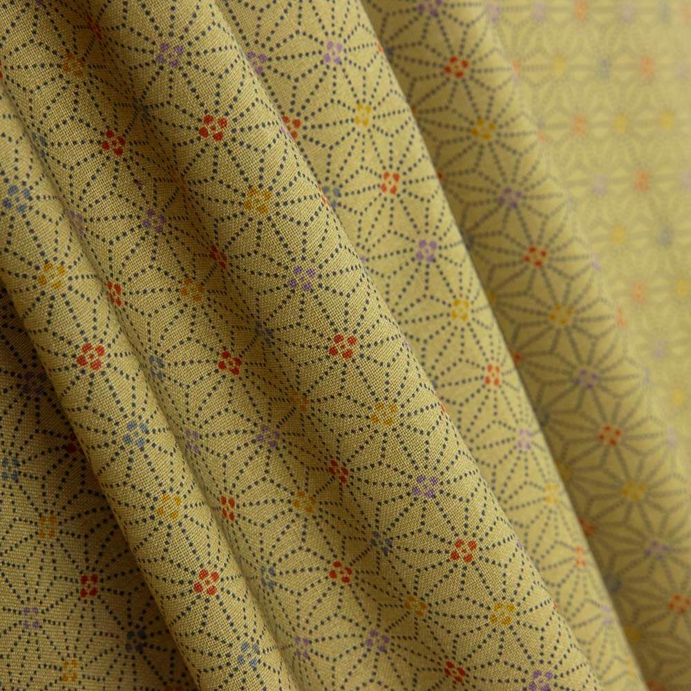 Patchwork Baumwolle 3D Goldene Sterne - Ribes y Casals