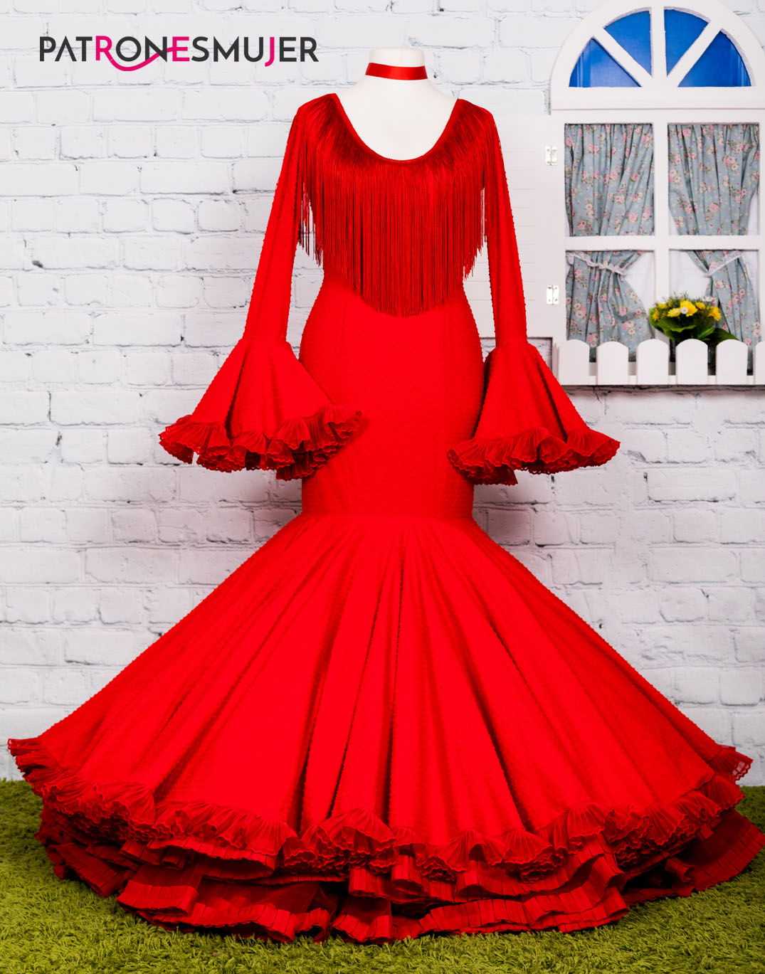 Flamenco Nelkenmuster für Erwachsene - Ribes y Casals