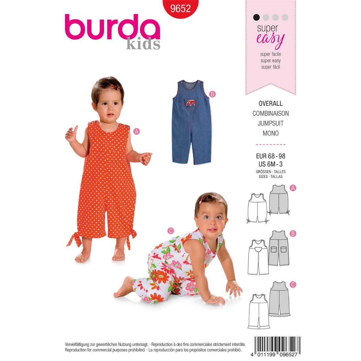 Schnittmuster Burda 9652 Jumpsuit - Ribes y Casals