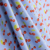 Patchwork-Stoffreste Baumwolle Kirsche Hellblau – verschiedene Maße x Breite 115 cm - Ribes y Casals