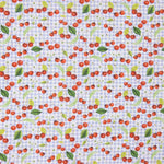 Helles Vichy Kirschbaum-Patchwork Patchwork-Stoff - Breite 115 cm - Ribes y Casals