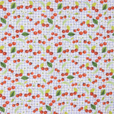 Helles Vichy Kirschbaum-Patchwork Patchwork-Stoff - Breite 115 cm - Ribes y Casals