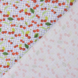 Helles Vichy Kirschbaum-Patchwork Patchwork-Stoff - Breite 115 cm - Ribes y Casals