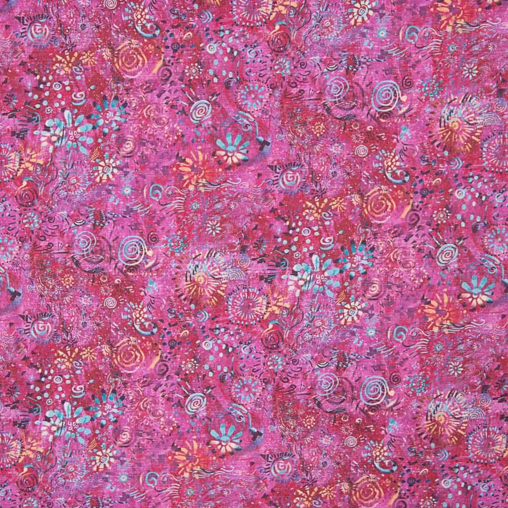 Patchwork Baumwolle Korallen Erdbeere - Ribes y Casals