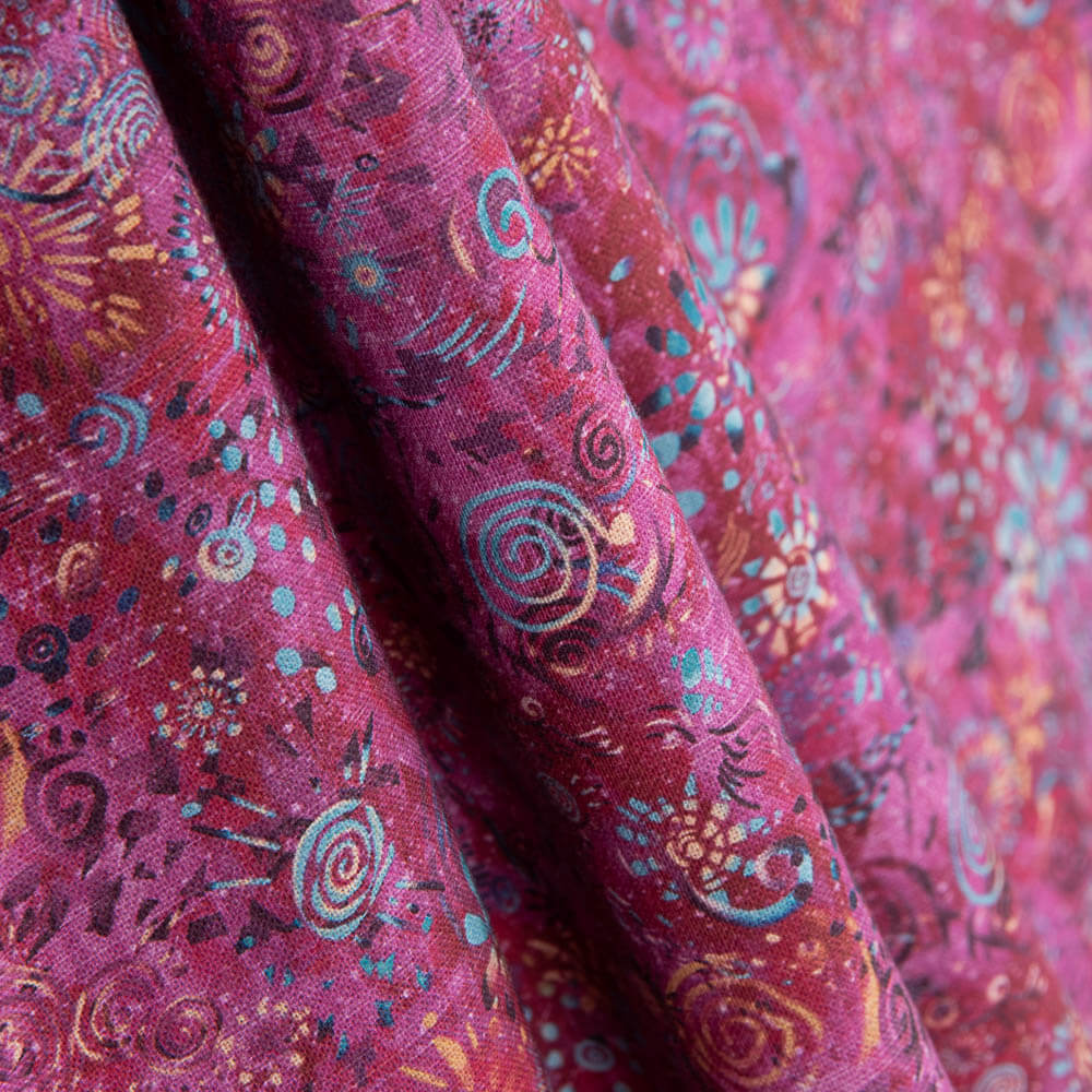 Patchwork Baumwolle Korallen Erdbeere - Ribes y Casals