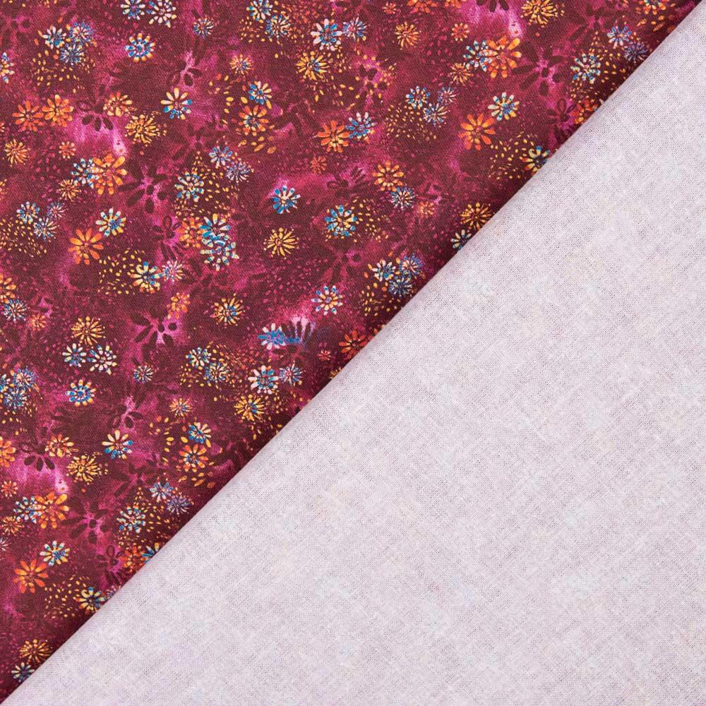Patchwork Baumwolle Koralle Fuchsia Korallen - Ribes y Casals