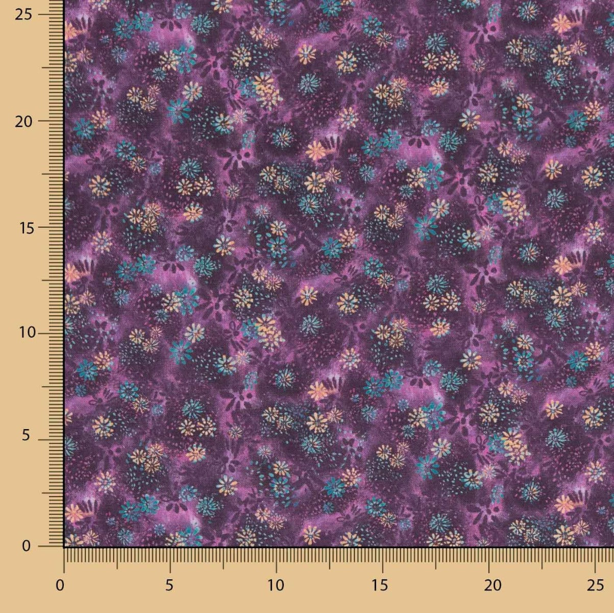 Patchwork Baumwolle Koralle Lila - Ribes y Casals