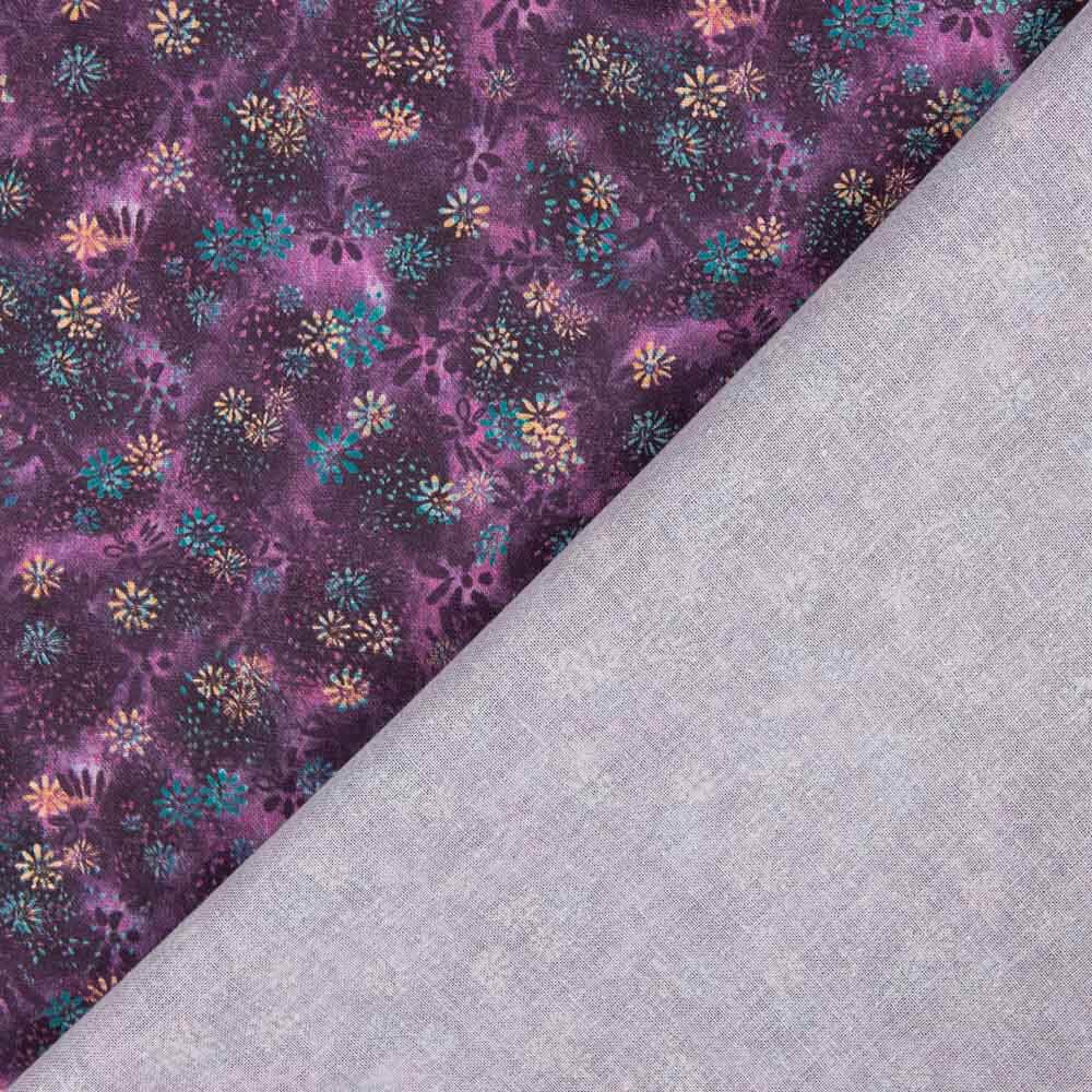 Patchwork Baumwolle Koralle Lila - Ribes y Casals