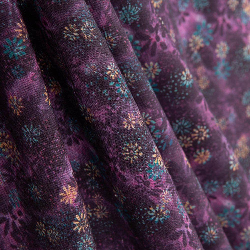 Patchwork Baumwolle Koralle Lila - Ribes y Casals