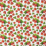 Patchwork Baumwolle Erdbeere Weiß - Ribes y Casals