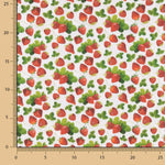 Patchwork Baumwolle Erdbeere Weiß - Ribes y Casals
