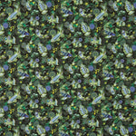 Patchwork Baumwolle Dunkelgrün Fisch - Ribes y Casals