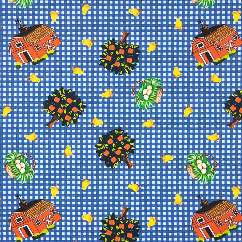 Patchwork-Baumwolle Vichy Cotton Dark Bauernhaus - Ribes y Casals