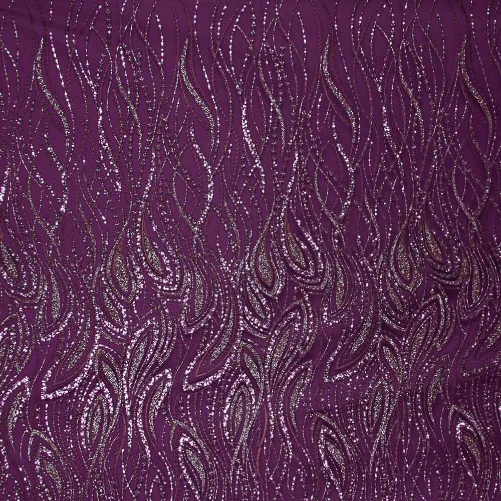 Tüll-Perlen Janine Burgundy - Ribes y Casals