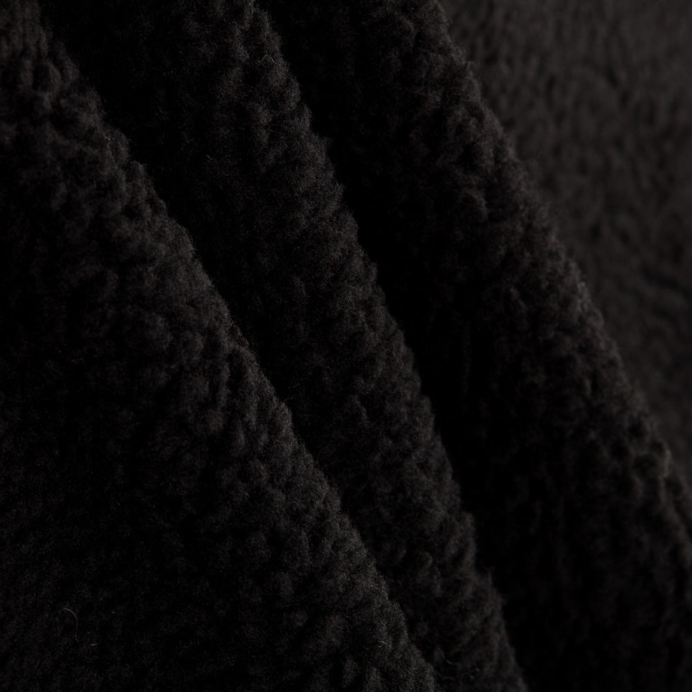 Stoffrest Lammfell schwarz – verschiedene Maße x Breite 140 cm - Ribes y Casals