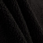 Stoffrest Lammfell schwarz – verschiedene Maße x Breite 140 cm - Ribes y Casals