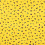 Baumwolle Perkal Baumwolle Stoff Blumen Farben auf Gelb 70 x 160 cm - Ribes y Casals